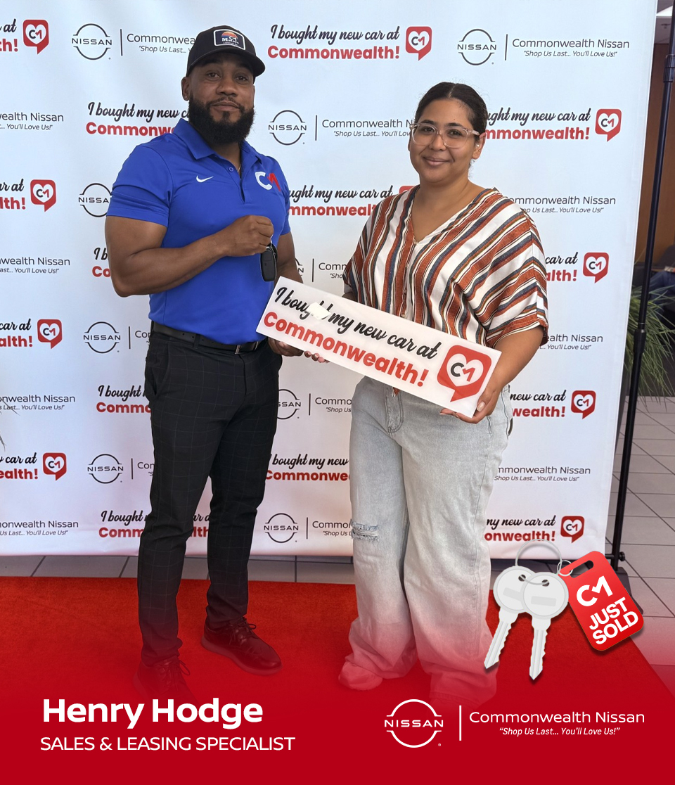 Congratulations and a warm welcome to the Commonwealth Nissan Family! 🤝🎉 Enjoy your beautiful new rides, and thank you for choosing us!

🔑 Betsy R. - 2025 Nissan Ariya
🔑 Ashley S. - 2025 Kia Sportage
🔑 Ana C. - 2021 Honda HR-V
🔑 Yinnet V. - 2025 Nissan Rogue

#ShopUsLast