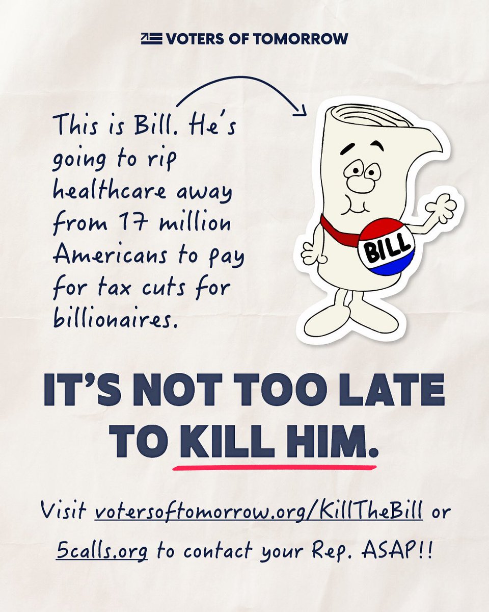 Right now, House Republicans don’t have the votes to get this shit through. Let’s keep it that way. 

Light up the damn phones and tell your Representative to #VoteHellNo ‼️