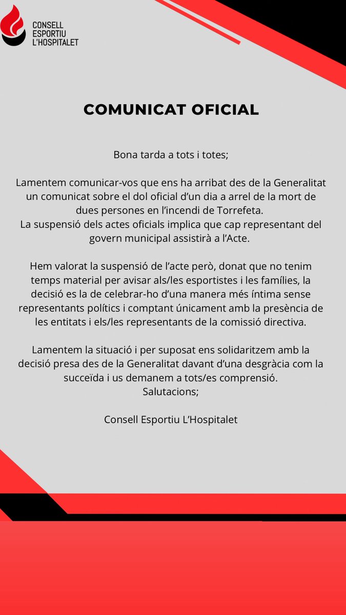 🔴 COMUNICAT OFICIAL