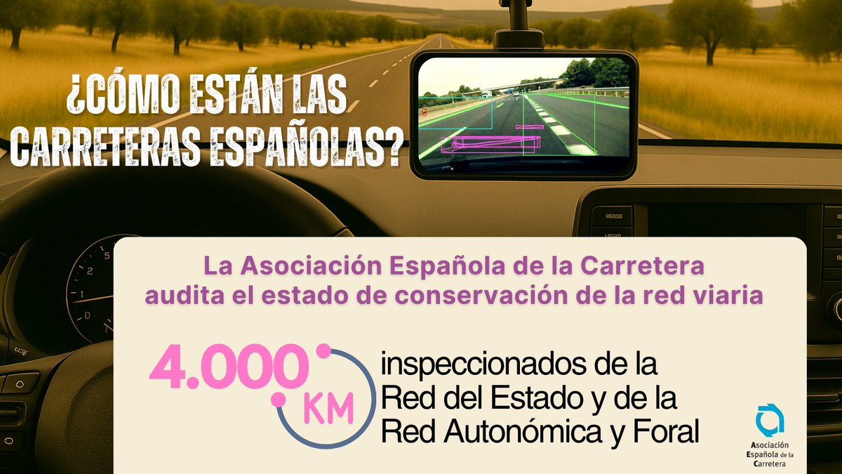 📢¿Quieres saber cuál es el estado de conservación de las carreteras españolas?
Mañana, 03/07, presentamos el informe "Indicadores de estado y necesidades de inversión en conservación de carreteras 2025"
Toda la info, a partir de las 12:00h, en nuestra web
#AuditoríaCarreteras
