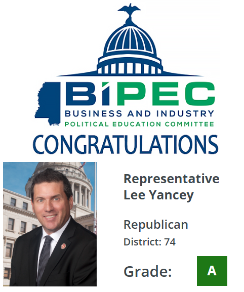 BIPEC (@bipec) on Twitter photo Congratulations Representative <a href="/LeeYanceyMS/">Rep. Lee Yancey</a> on being named a Business Champion for your support of the business and jobs in Mississippi. #msleg
View the full 2025 BIPEC Business and Jobs Report Card here: bipec.org/reportcards/20… Congratulations Representative <a href="/LeeYanceyMS/">Rep. Lee Yancey</a> on being named a Business Champion for your support of the business and jobs in Mississippi. #msleg
View the full 2025 BIPEC Business and Jobs Report Card here: bipec.org/reportcards/20…