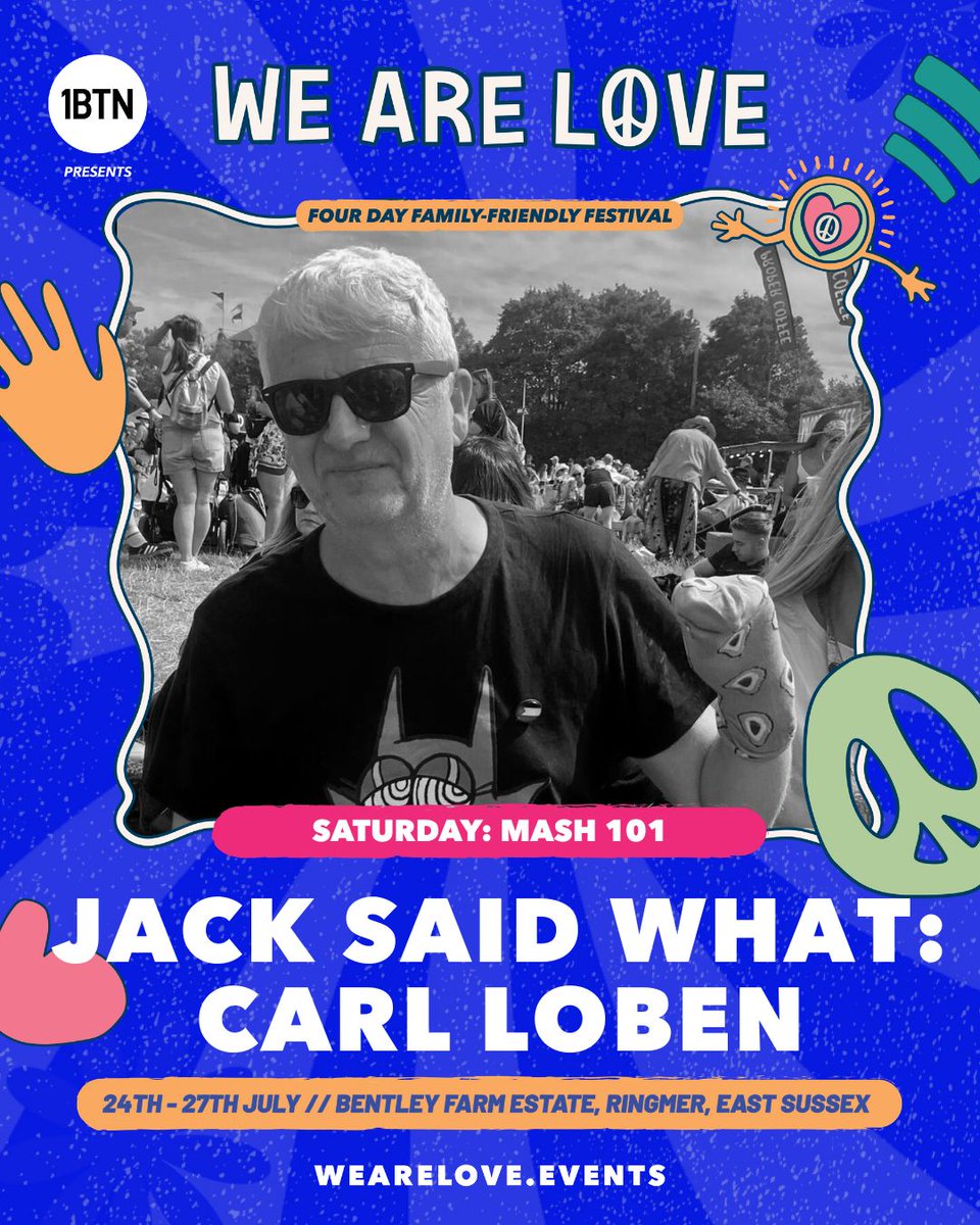 Carl Loben (@carlloben) on Twitter photo I'm hosting a Q&A with <a href="/IrvineWelsh/">Irvine Welsh</a> about his #MenInLove book (the sequel to Trainspotting) & accompanying same-name disco album at We Are Love fest in Sussex on Sat 26th July.
Also DJing with the <a href="/Jack_said_what/">Jack Said What</a> crew in the woods later. X
WAL tix here: wearelove.events I'm hosting a Q&A with <a href="/IrvineWelsh/">Irvine Welsh</a> about his #MenInLove book (the sequel to Trainspotting) & accompanying same-name disco album at We Are Love fest in Sussex on Sat 26th July.
Also DJing with the <a href="/Jack_said_what/">Jack Said What</a> crew in the woods later. X
WAL tix here: wearelove.events