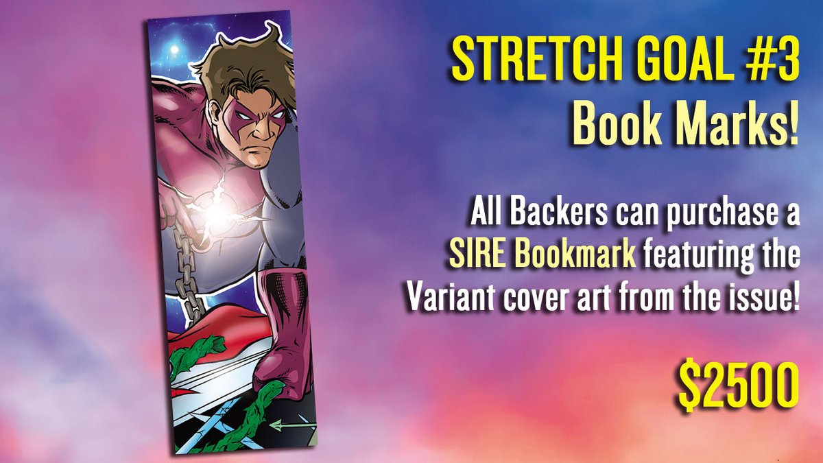 Hey all we did it! We hit the 2k mark unlocking the latest stretch goal: A FREE Digital comic for all!

Next up?  If we can hit $2500 before tomorrow at 3pm ET, bookmarks for all, featuring Variant cover art by Will Torres!

Let's make it happen!

kickstarter.com/projects/mdolc…