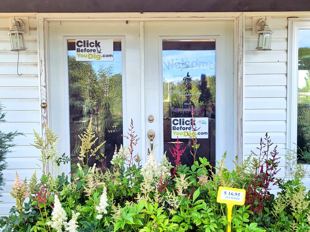 DigSafeMetroYEG's tweet image. By having #KnowWhatsBelow pamphlets available for their customers, Cheyenne Tree Farms are part of the solution to safe digging! They also have vintage #ClickBeforeYouDig stickers on their front doors, which have been there for many years! THANK-YOU for your support! #DigSafe