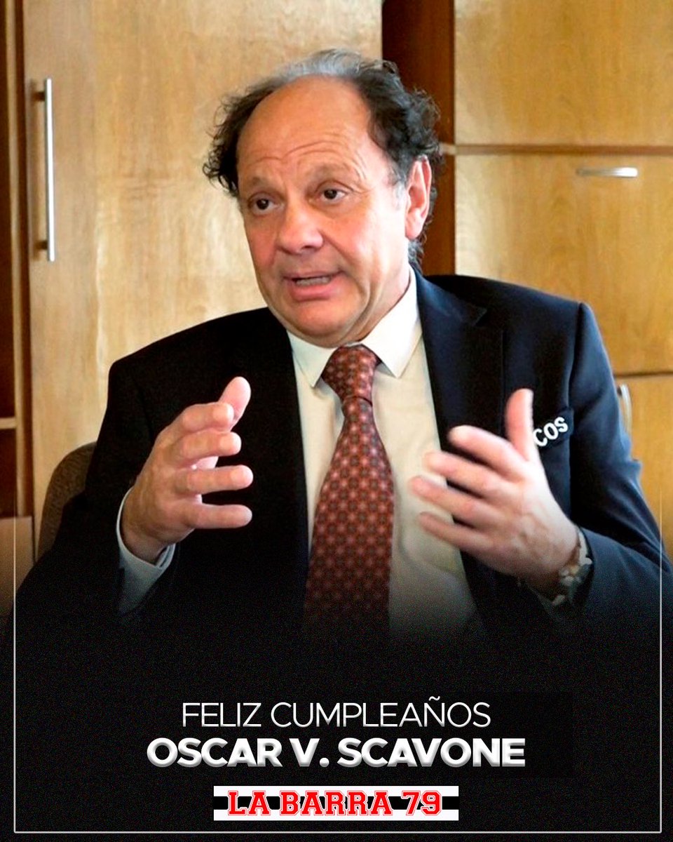¡Feliz cumpleaños, Oscar Vicente Scavone! 

#LaBarra79 #La79
