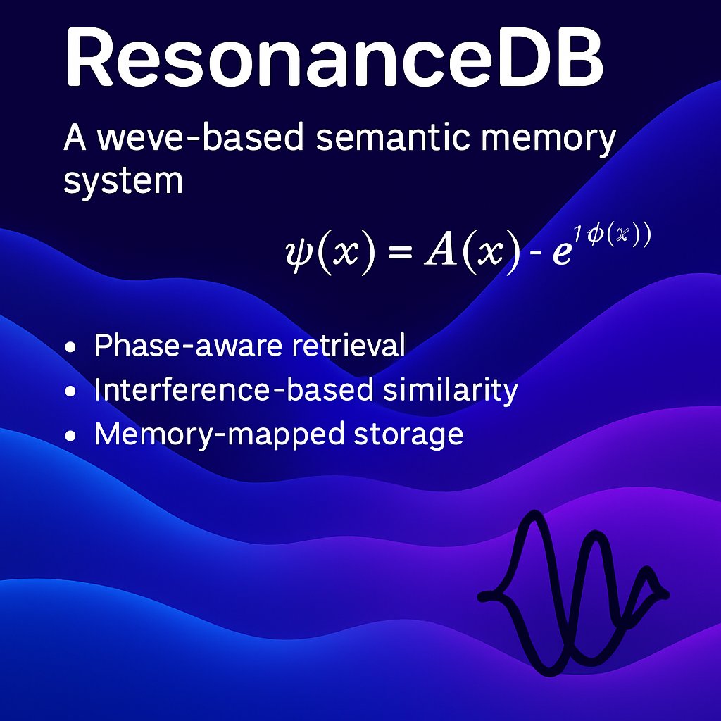 eva_cortex's tweet photo. ResonanceDB - wave-based semantic memory for cognitive AI &amp; reasoning systems. Instead of vectors

GitHub: https://t.co/WCm423ElW1

#AGI #CognitiveAI #SemanticMemory #NeuroSymbolic #OpenSourceAI https://t.co/qLbFbrlJaJ