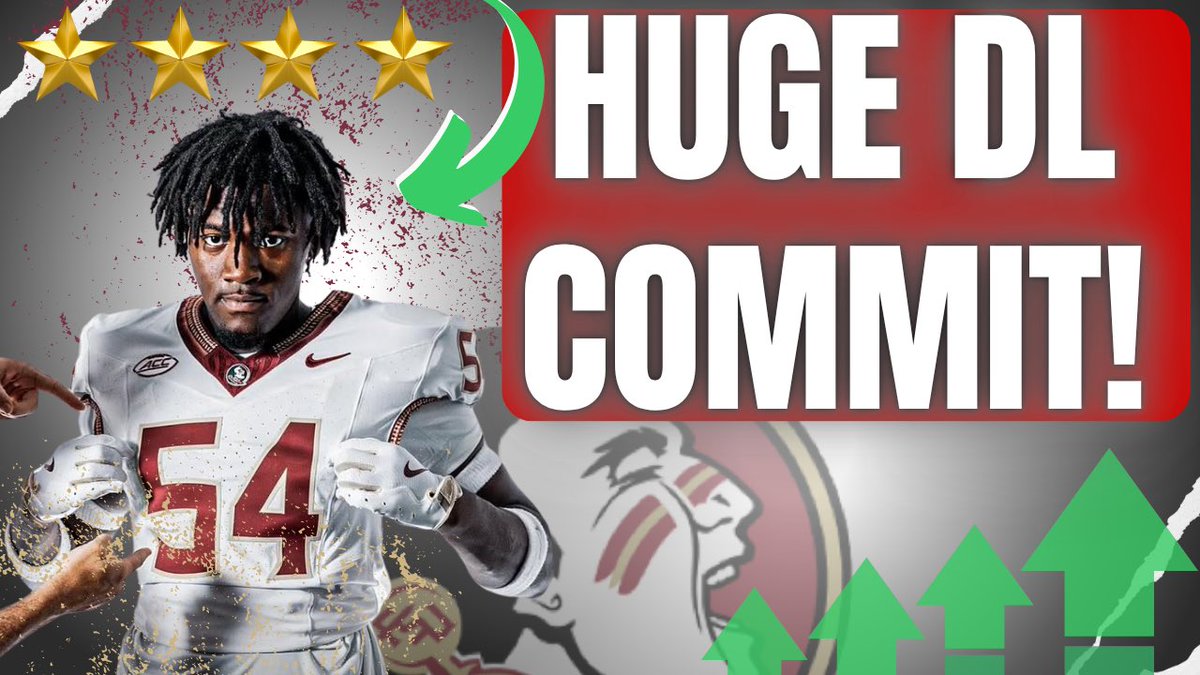 FSU lands commitment from 4🌟 Defensive Lineman Earnest Rankins! Tap in with the pulse as FSU continues to stay hot on the trail 🍢🍢

youtu.be/LQmCi1DdYqw