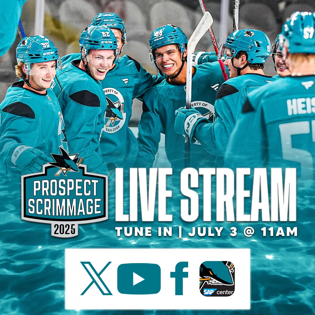 San Jose Sharks (@sanjosesharks) on Twitter photo Set your alarms, the (baby) Sharks are back on the ice tomorrow!
Join us at <a href="/TechCUArena/">Tech CU Arena</a>: bit.ly/43OWvUl
or watch the stream 📺 Set your alarms, the (baby) Sharks are back on the ice tomorrow!
Join us at <a href="/TechCUArena/">Tech CU Arena</a>: bit.ly/43OWvUl
or watch the stream 📺