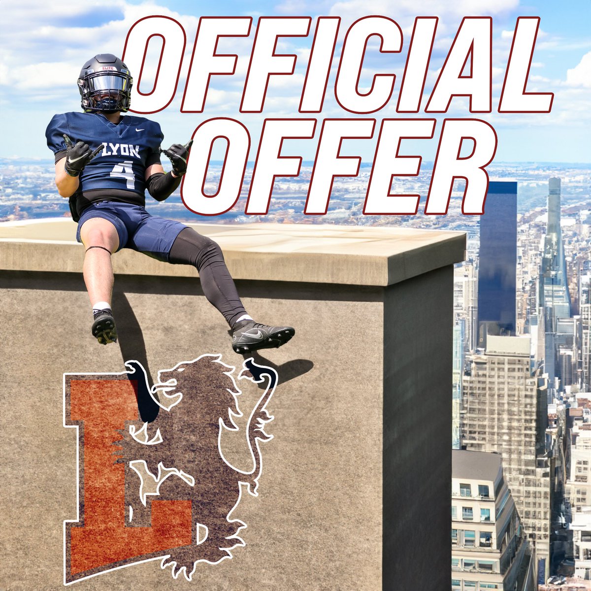 Extremely blessed to receive my first offer from <a href="/_Lyon_Football/">Lyon Scots Football</a>  
Thankyou!
<a href="/Xavierlong10/">Coach Long</a> 
<a href="/LyonHBC/">Chris Douglas 🏈</a>