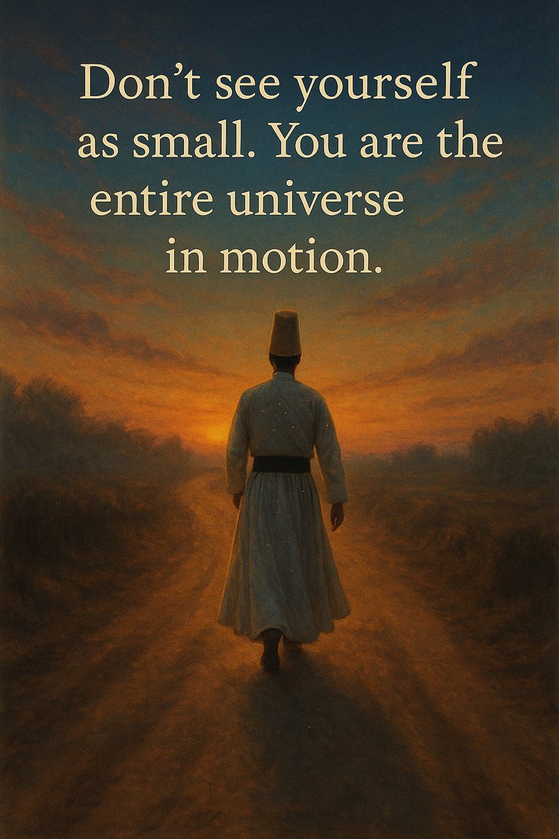 “Don’t see yourself as small. You are the entire universe in motion.”
