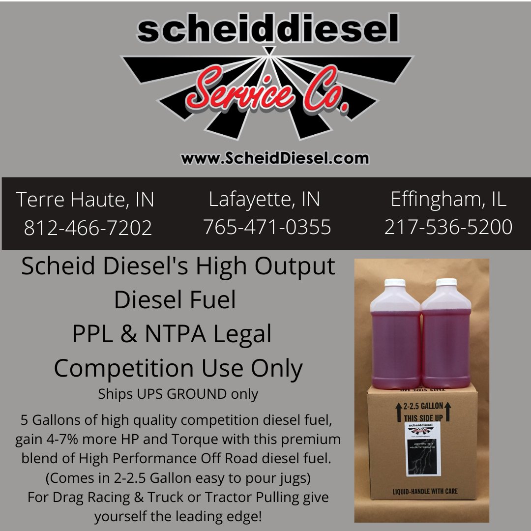Experience Scheid Diesel's High-Output Diesel fuel, available for delivery to any location where Scheid Diesel trucks will be in action. Plan your order and consult the Motorsports schedule on our website to ensure we'll be in your area. scheiddiesel.com/scheid-diesel-…