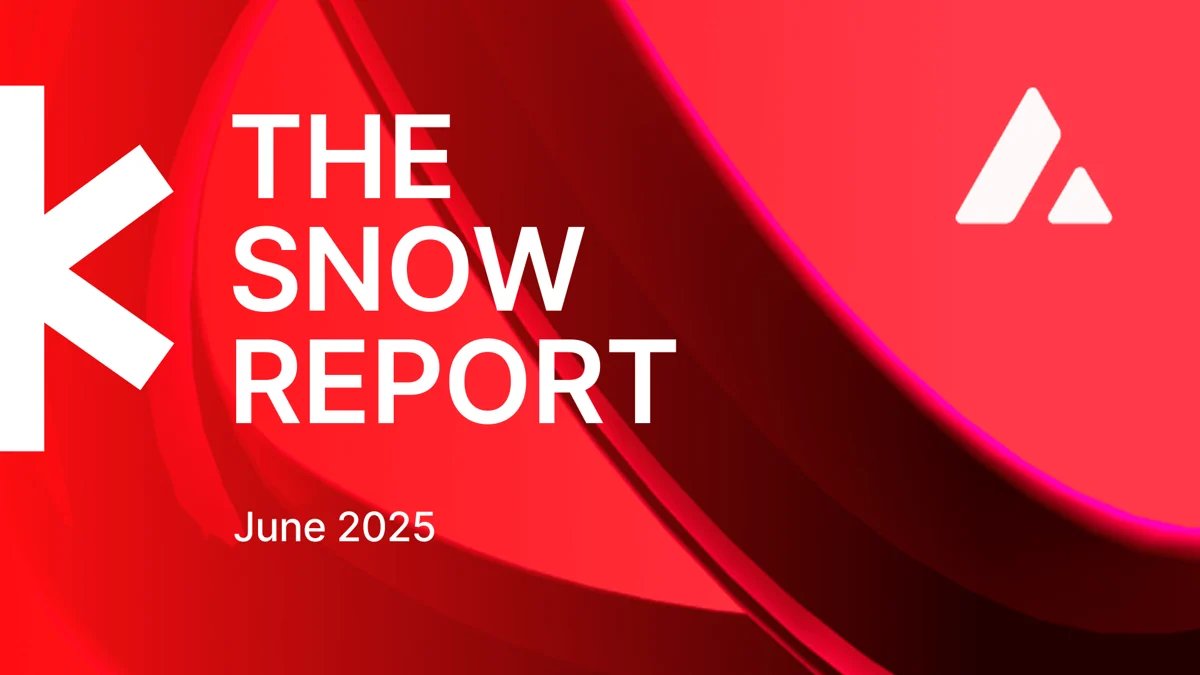 Avalanche🔺 (@avax) on Twitter photo Wrapped up June 2025 with record-breaking network activity, real-world use cases scaling up, and new launches across AI, gaming, DeFi, and more.
Let’s dive into some of the key takeaways from this month’s Snow Report 👇 Wrapped up June 2025 with record-breaking network activity, real-world use cases scaling up, and new launches across AI, gaming, DeFi, and more.
Let’s dive into some of the key takeaways from this month’s Snow Report 👇