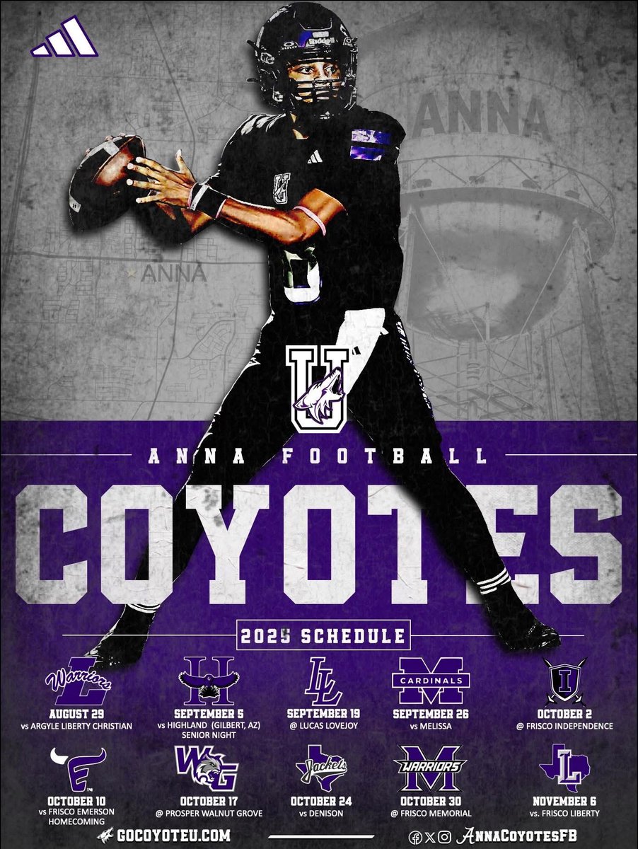 JoJo Smith (@jsmithathletics) on Twitter photo Just sitting here thinking about shutting down our district rivals. I really don’t like those guys. #CU
<a href="/AnnaCoyotesFB/">Anna Coyotes Football</a> <a href="/8_parr/">Seth Parr</a> <a href="/Sevier5/">Robby Sevier</a> <a href="/ZiondreWilliams/">Ziondre Williams</a> <a href="/J_dreambig1134/">Jaden Parker</a> <a href="/RoaenNylander/">Roaen Nylander</a> <a href="/THE_ACE_TRAYLOR/">Aarington (Ace) Traylor</a> <a href="/TristanNylander/">Tristan Nylander</a> <a href="/M_Kennedy2248/">Michael Kennedy</a> <a href="/PeytonMill09/">Peyton Miller</a> <a href="/CoyoteFBNetwork/">Coyote Football Network</a> Just sitting here thinking about shutting down our district rivals. I really don’t like those guys. #CU
<a href="/AnnaCoyotesFB/">Anna Coyotes Football</a> <a href="/8_parr/">Seth Parr</a> <a href="/Sevier5/">Robby Sevier</a> <a href="/ZiondreWilliams/">Ziondre Williams</a> <a href="/J_dreambig1134/">Jaden Parker</a> <a href="/RoaenNylander/">Roaen Nylander</a> <a href="/THE_ACE_TRAYLOR/">Aarington (Ace) Traylor</a> <a href="/TristanNylander/">Tristan Nylander</a> <a href="/M_Kennedy2248/">Michael Kennedy</a> <a href="/PeytonMill09/">Peyton Miller</a> <a href="/CoyoteFBNetwork/">Coyote Football Network</a>