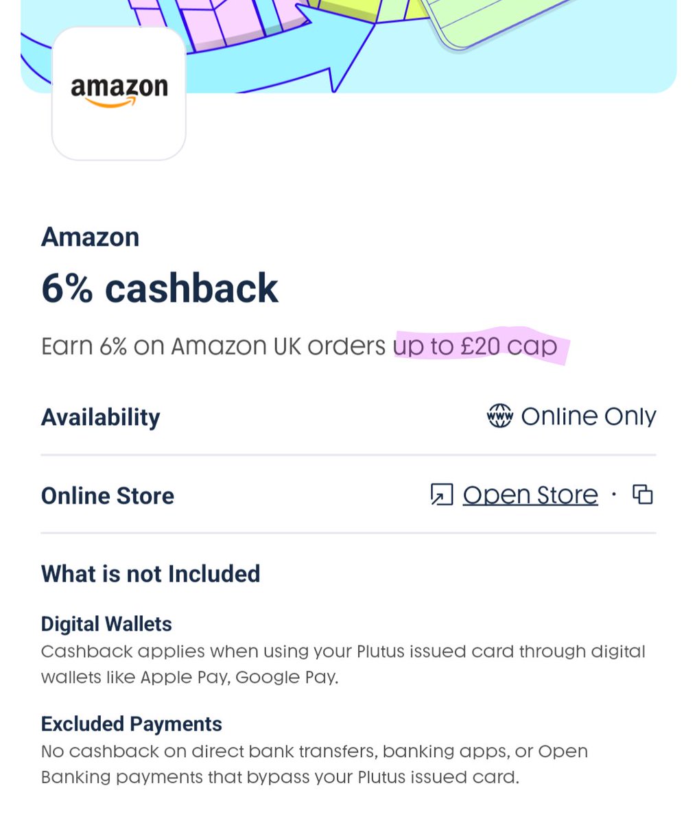 alcherblack's tweet photo. @plutus This looks really great! 

2 questions: 
- Is the cap per transaction, per calendar month, or something else?
- Do payments via Curve work? https://t.co/AZU1CxAKTo