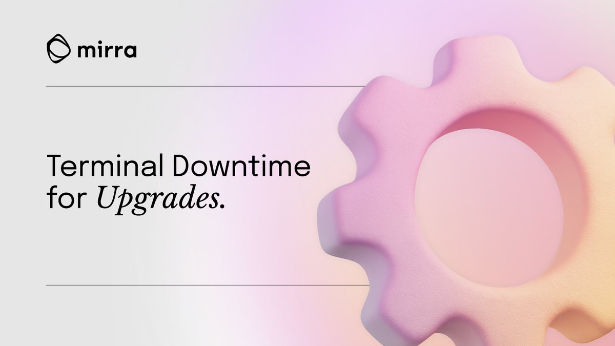 MirraTerminal's tweet image. The terminal will be offline while our engineers integrate upgrades.
Intelligence collection will be on hold for a short window.
Server status will be updated only from this account.
Stay tuned.