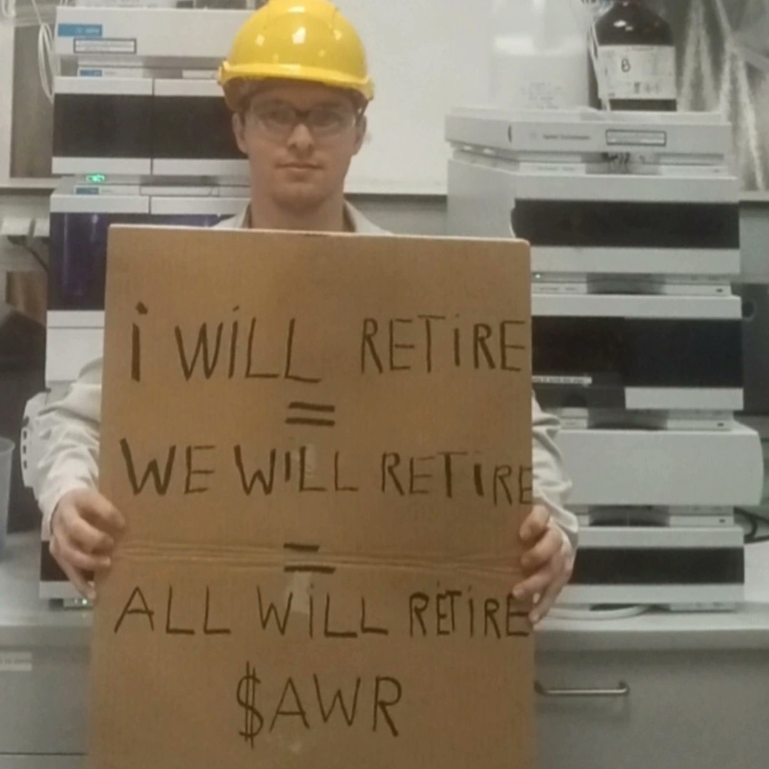 Benpeeters17's tweet photo. @wesmanifests @maskinginthesun Visibility coming to the crypto space 
All will retire leading #AWR 🤝🥂 https://t.co/F3PuFQ9szi