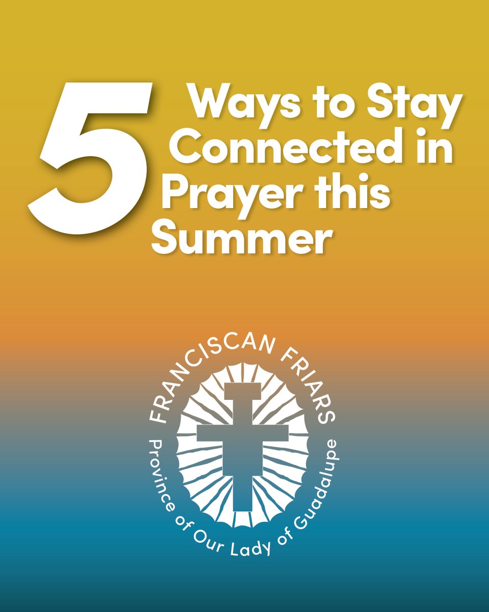 friarsguadalupe's tweet image. Franciscan friars share tips for maintaining one’s prayer practice during the summer. From rising early to considering a retreat to spending time in God’s creation, here are ideas to deepen one's prayer life. bit.ly/3WBXl20