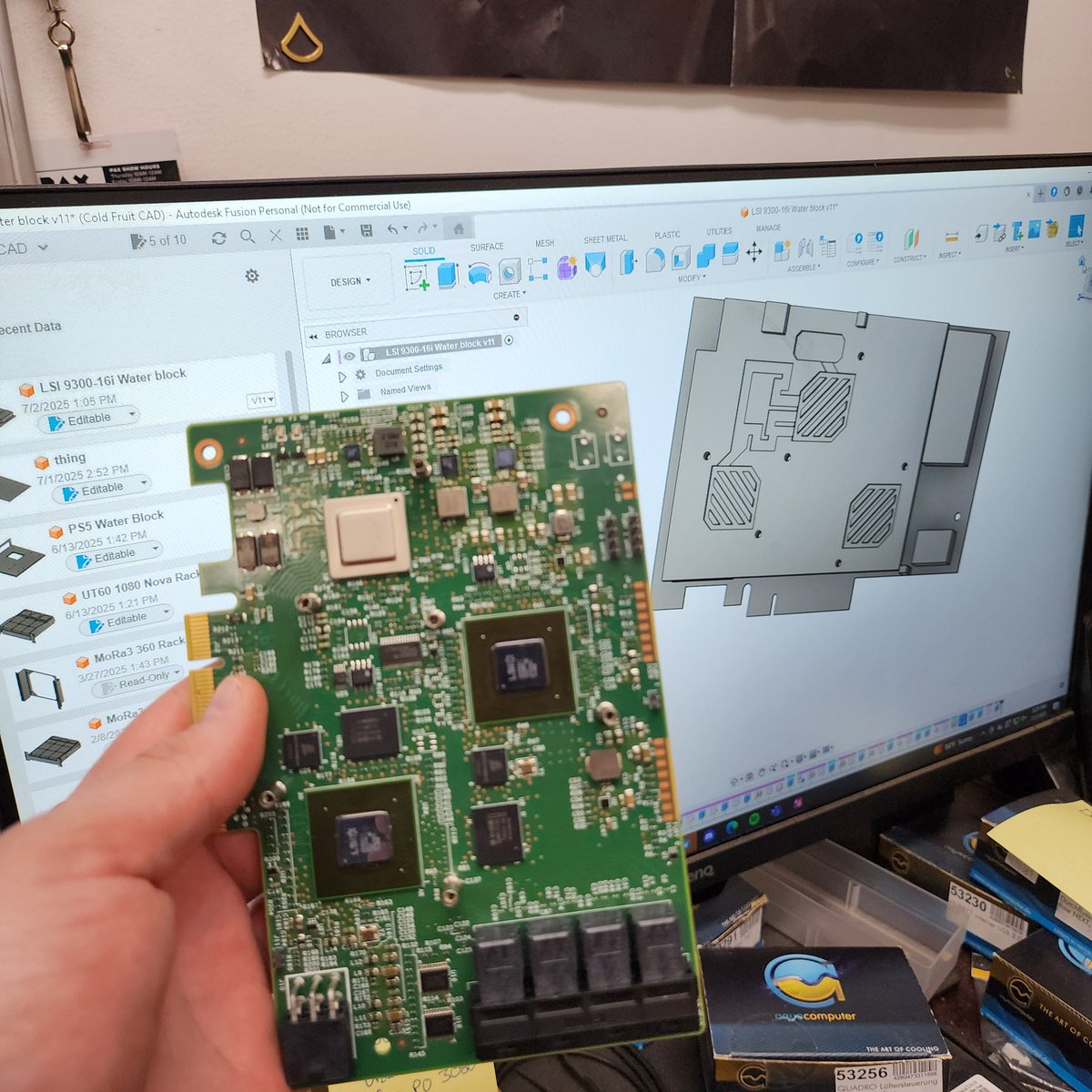 Austin got a fancy LSI 930016i HBA! He's getting pretty big into experimenting with server components, but he's got plans for what will hopefully be a sick homelab environment!