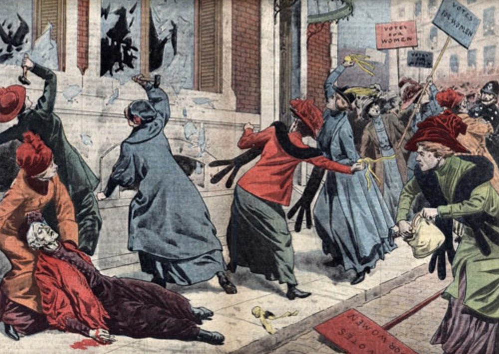 Catherine (@catherhutch) on Twitter photo <a href="/PulaRJS/">Richard Sanders</a> <a href="/AsaWinstanley/">Asa Winstanley</a> The Suffragettes, having tried all non-violent avenues, did take to violence. They broke windows, slashed paintings, set letterboxes on fire and planted a bomb. Emily Davidson died. Palestine Action are restrained by comparison. The MPs in this photo are the Self-Servicettes. <a href="/PulaRJS/">Richard Sanders</a> <a href="/AsaWinstanley/">Asa Winstanley</a> The Suffragettes, having tried all non-violent avenues, did take to violence. They broke windows, slashed paintings, set letterboxes on fire and planted a bomb. Emily Davidson died. Palestine Action are restrained by comparison. The MPs in this photo are the Self-Servicettes.