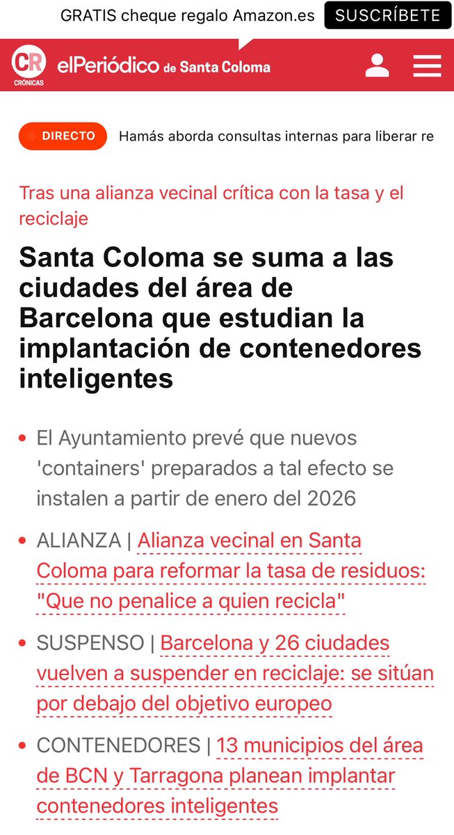 Dues noticies juntes s’entenen millor. 
La feina feta <a href="/SalvadorClavera/">SalvadorClavera ✊🏿</a> <a href="/ErcGramenet/">ERC Gramenet</a> i la pressió d’altres entitats ha provocat que <a href="/scgramenet/">Aj. Sta. Coloma Gram</a> mogui fitxa. 
Tot i així seguirem treballant perquè la taxa residus sigui justa.