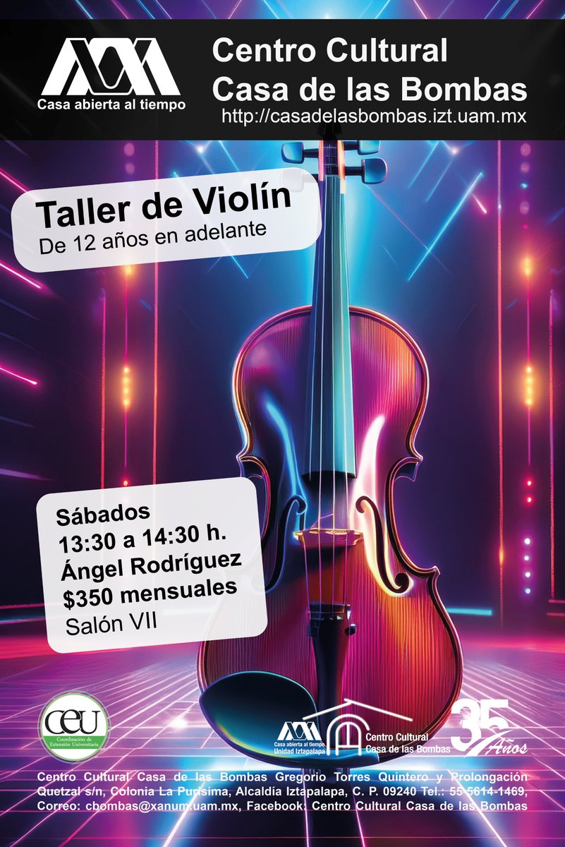 #AgendaCulturalUAMI
#sóloencasadelasbombas
casadelasbombas.izt.uam.mx