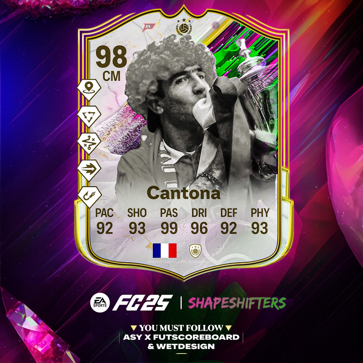 🚨 CANTONA 🇫🇷 SHAPESHIFTERS OFFICIAL CARD ✅️🔥

OFFICIAL STATS &amp; PS+ ✅️