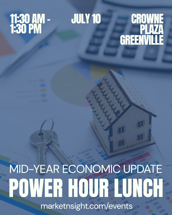 Q3 is here. Get ahead of it.

Join MarketNsight’s John Hunt for a live Mid-Year Economic Update in Greenville on July 10.

💬 Housing + policy trends
📊 Market forecasts
🔑 Builder insights for Q3 + beyond

Spots are limited. Register now: members.hbaofgreenville.com/ap/Events/Regi…