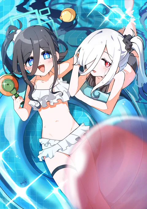 プールに行こう!なアリスとケイ(?) #ブルアカ