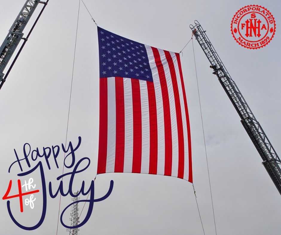 nhsfa's tweet photo. Happy 4th of July from the New Hampshire State Firemen’s Association! 🇺🇸

As we celebrate the birth of our nation, we extend our deepest gratitude to the Firefighters and First Responders who are on duty today, sacrificing time with family to keep our communities safe. https://t.co/bhKnKVhSpz