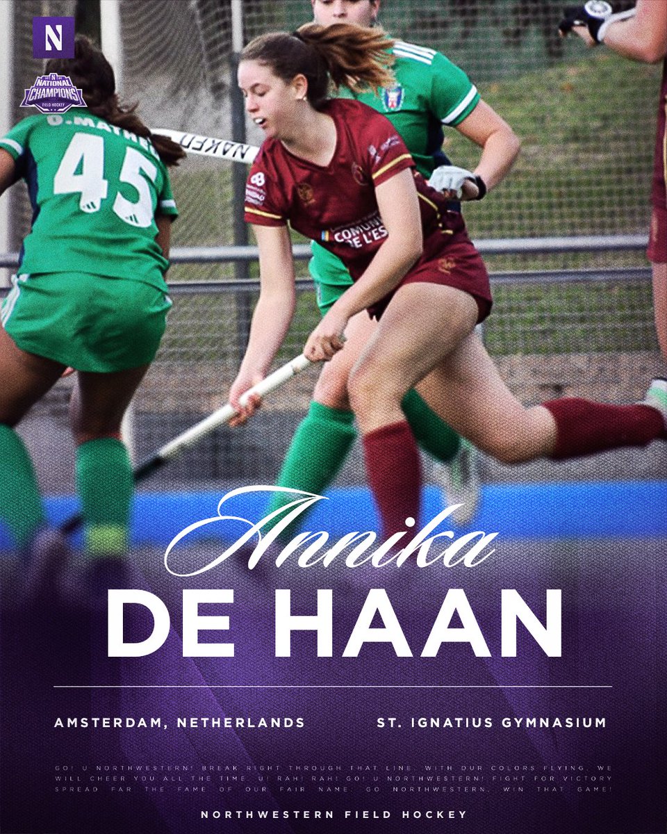 NUFHCats's tweet image. Welcome to the Wildcats, Annika de Haan 🟣😼
An experienced midfielder from Amsterdam with top-level youth experience in both the Netherlands and Spain.