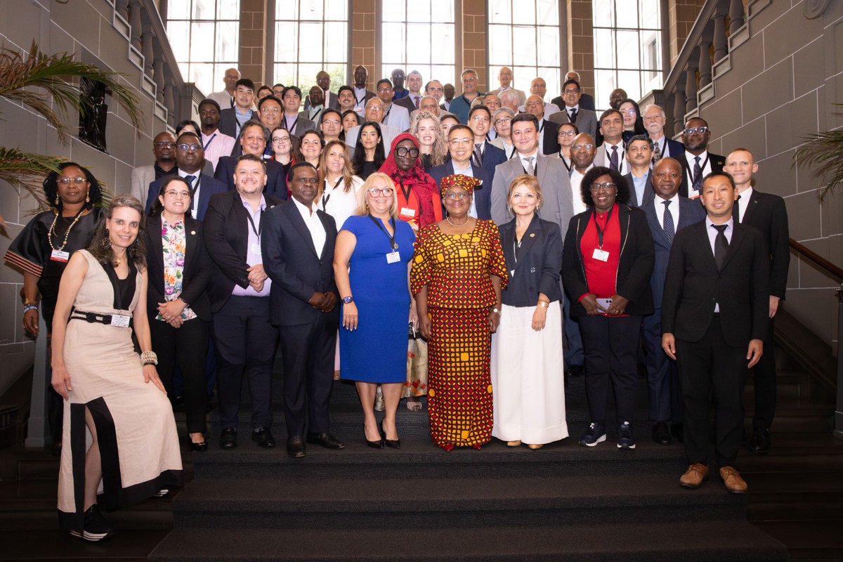 NOIweala's tweet photo. An exciting day with the WTO Chairs Program. Supporting academic research and knowledge on improving the Multilateral Trading System. In particular, to contribute to economic growth and sustainable and inclusive development. Thanks to our wonderful Chairs from almost 40 countries who help ensure that WTO’s work is properly linked to the actual economic environment in many of our member countries.