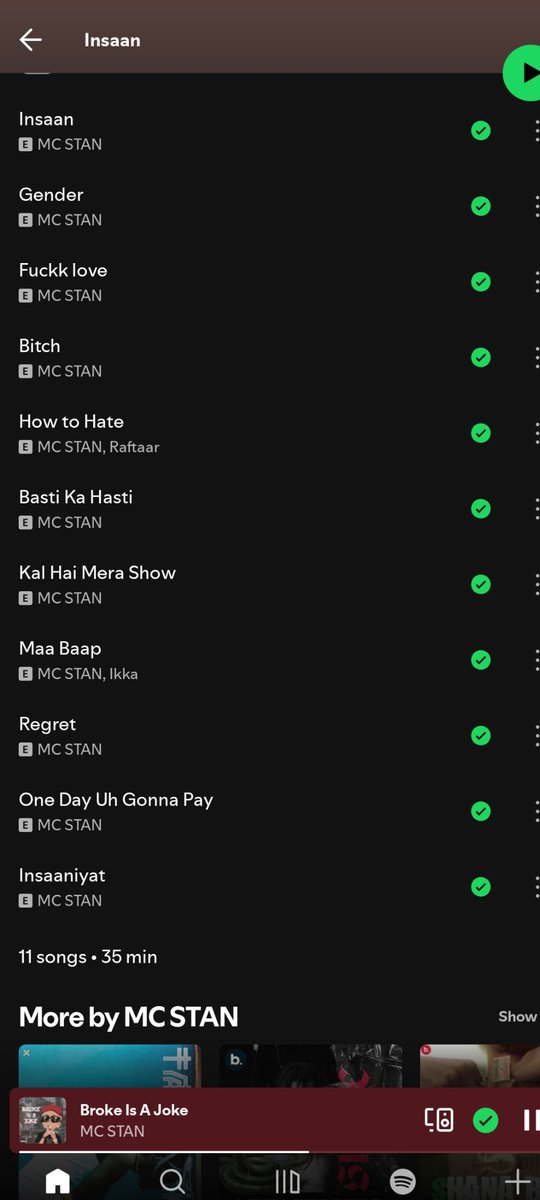 RedpillsVerse's tweet photo. Bro.. just realized the whole Insaan album is in my playlist lmao 😅
One of the most goated albums fr, idk why people hate on it so much😬 https://t.co/zMyQERvlwa