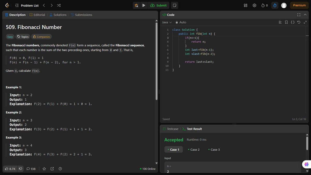 codewithamit01's tweet photo. 📅 DSA Weekly Progress – Week 1

Covered:
✅ Basic Math – GCD, LCM, Prime, Sieve, Reverse, Digit Sum
✅ Recursion – Factorial, Fibonacci, Power, Palindrome
✅ Sorting – Bubble, Insertion, Selection, Merge, Quick Sort
Practiced problems on each topic.
Next Week:  Arrays https://t.co/53SZX5Sze1