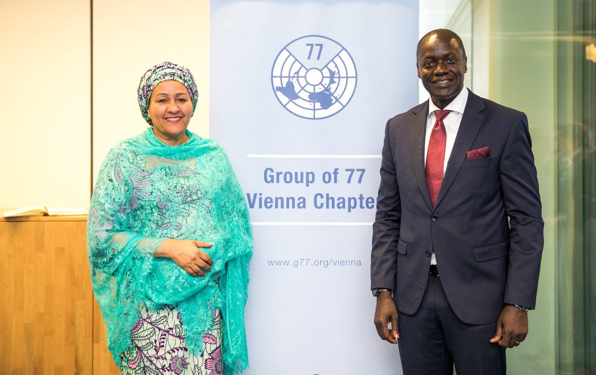 Maurice Makoloo (@mmakoloo) on Twitter photo In my capacity as the chair of <a href="/G77_Vienna/">G-77 Vienna Chapter</a> I had the pleasure and privilege of hosting the Deputy Secretary General of the <a href="/UN/">United Nations</a> Her Excellency <a href="/AminaJMohammed/">Amina J Mohammed</a> on the occasion of her visit to Vienna today. Also present were the Director General of <a href="/UNIDO/">UNIDO</a>, Dr. Gerd Müller, the In my capacity as the chair of <a href="/G77_Vienna/">G-77 Vienna Chapter</a> I had the pleasure and privilege of hosting the Deputy Secretary General of the <a href="/UN/">United Nations</a> Her Excellency <a href="/AminaJMohammed/">Amina J Mohammed</a> on the occasion of her visit to Vienna today. Also present were the Director General of <a href="/UNIDO/">UNIDO</a>, Dr. Gerd Müller, the