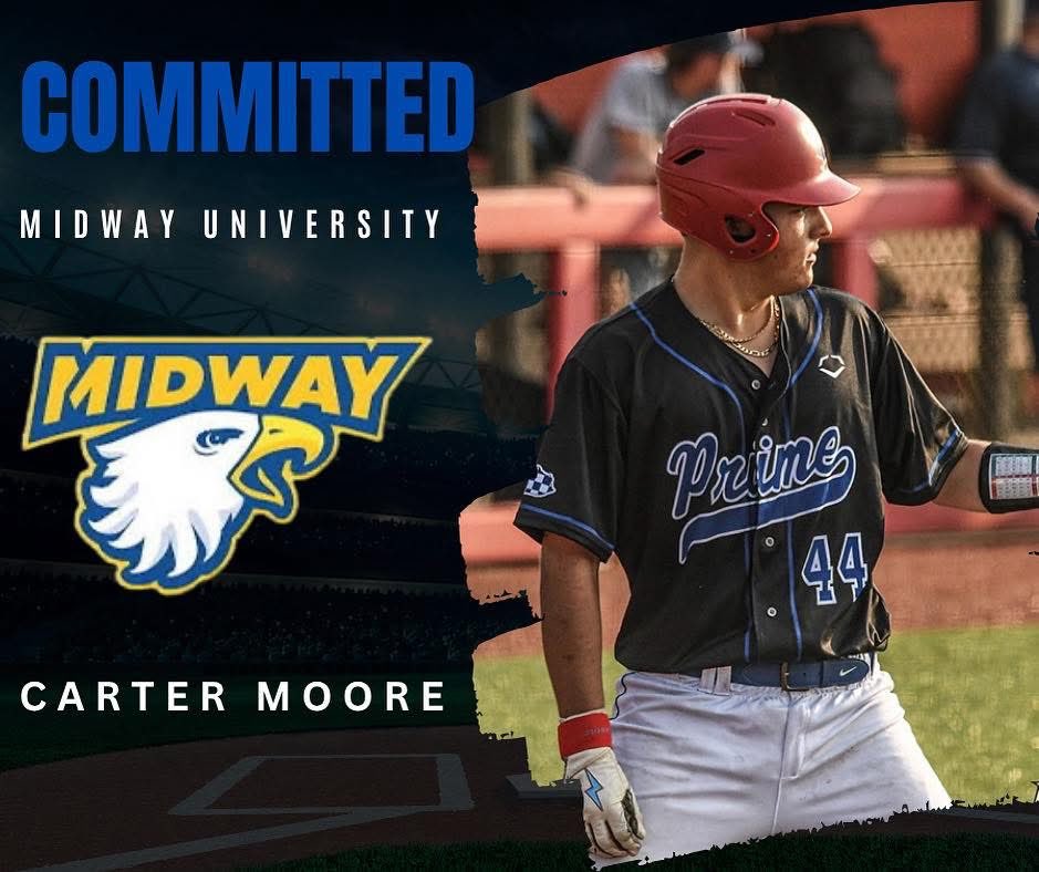 KBA Prime Baseball (@kbaprime) on Twitter photo 🚨🚨Another 18u KBA stud off the board! 🚨🚨
Congrats to <a href="/cmoore1236/">carter moore</a> on his commitment to further his education and play at the next levrl at <a href="/MidwayUBaseball/">Midway University Eagles Baseball</a> ! Carter has been with KBA for 3 years now and been a huge part of each team he’s been on.
We couldn’t be more proud 🚨🚨Another 18u KBA stud off the board! 🚨🚨
Congrats to <a href="/cmoore1236/">carter moore</a> on his commitment to further his education and play at the next levrl at <a href="/MidwayUBaseball/">Midway University Eagles Baseball</a> ! Carter has been with KBA for 3 years now and been a huge part of each team he’s been on.
We couldn’t be more proud