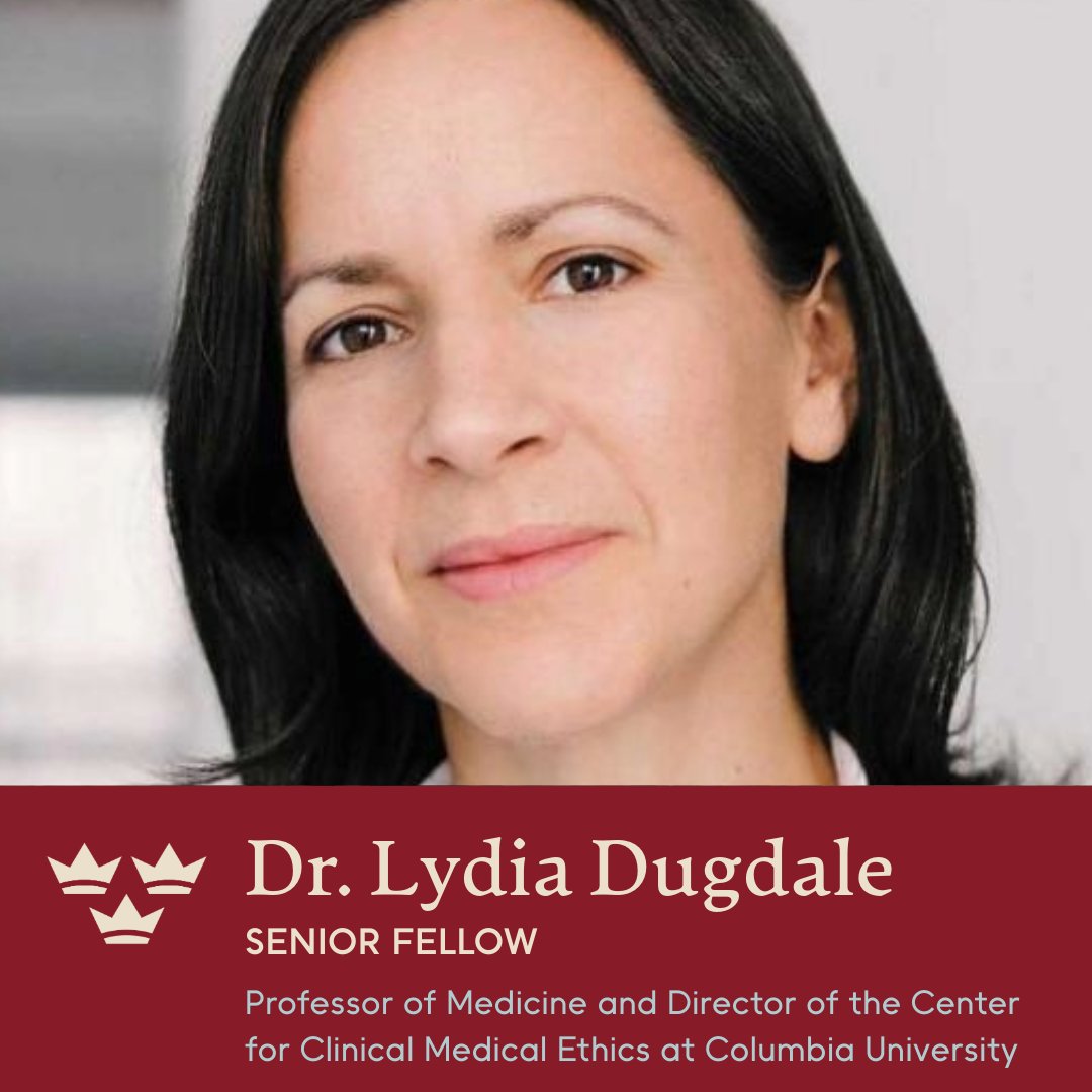 trinityforum's tweet image. Meet Dr. Lydia Dugdale, one of our distinguished Trinity Forum Senior Fellows. She is a professor of medicine and the director of the Center for Clinical Medical Ethics at Columbia University. She is an internal medicine primary care doctor and medical ethicist, focusing on…