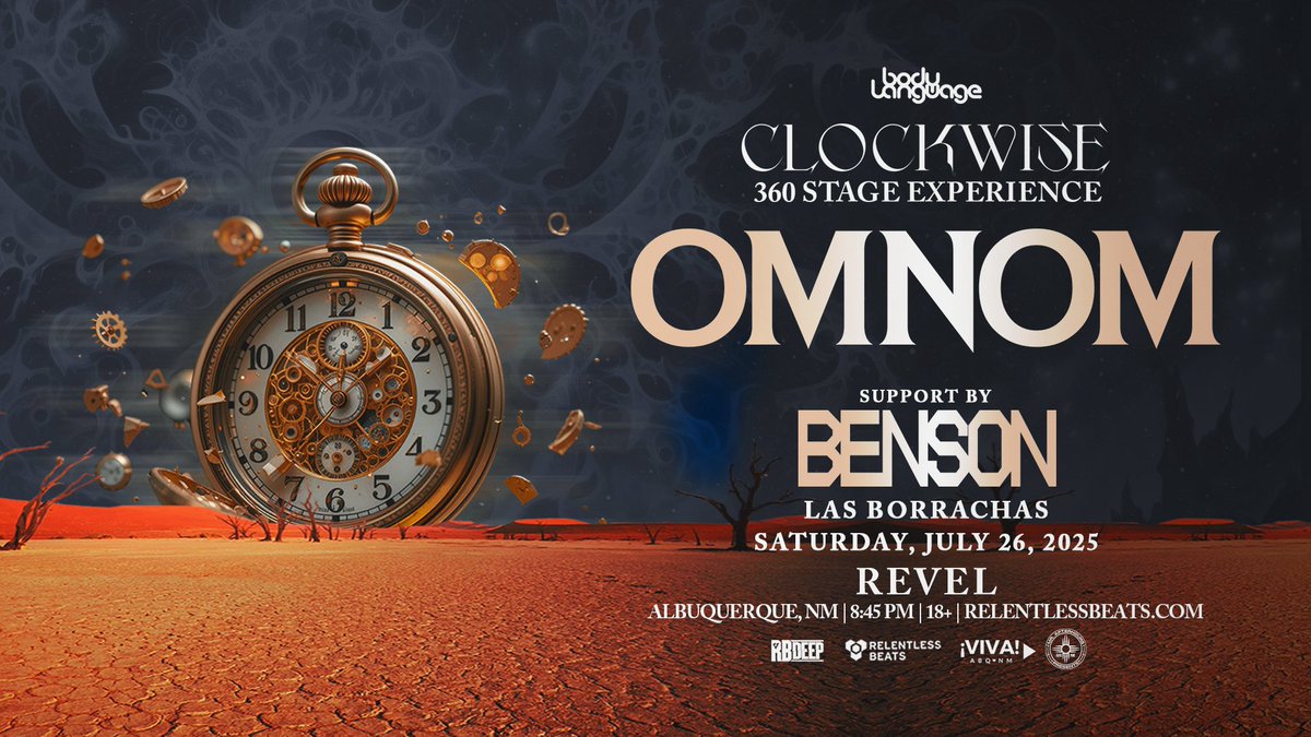 #VIVALERT‼️ 
📣 Support announcement
Were too excited to welcome <a href="/BensonAUS/">Benson</a> and local legends Las Borrachas on this party lineup for our #clockwise360 stage experience 7/24

Tickets are flying for this one. Secure yours 👉 vivaabq.com