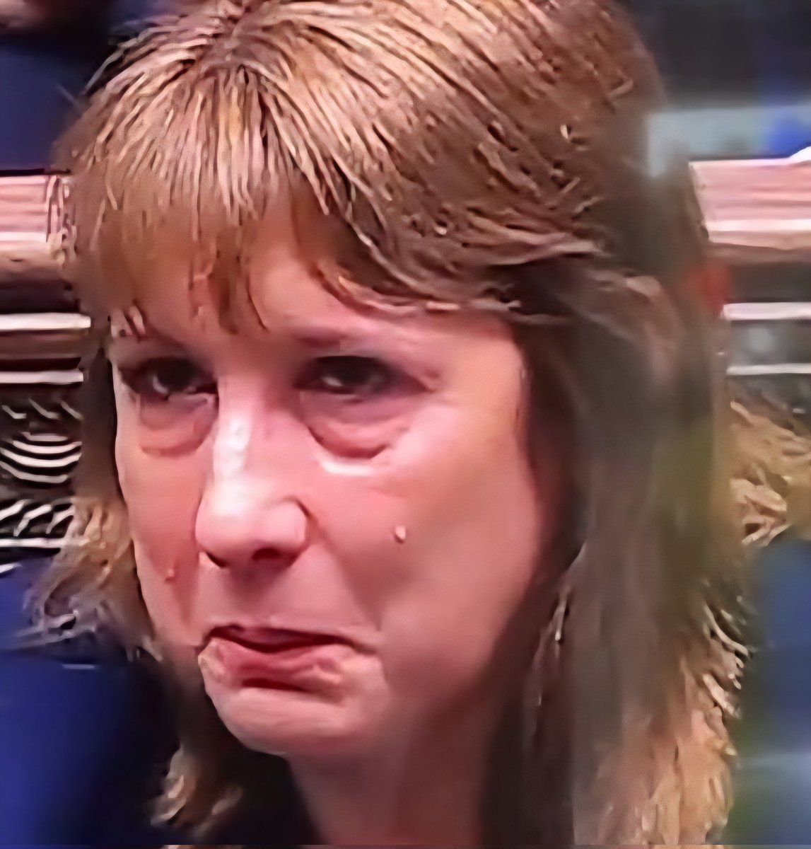 The face I pull when I worked a min wage 10 hour day and hand over 30% to a MP on £140k a year, worth £2m quid so she can claim her utilities on her 2nd home and steal my pension, savings and I cant see a doctor.
