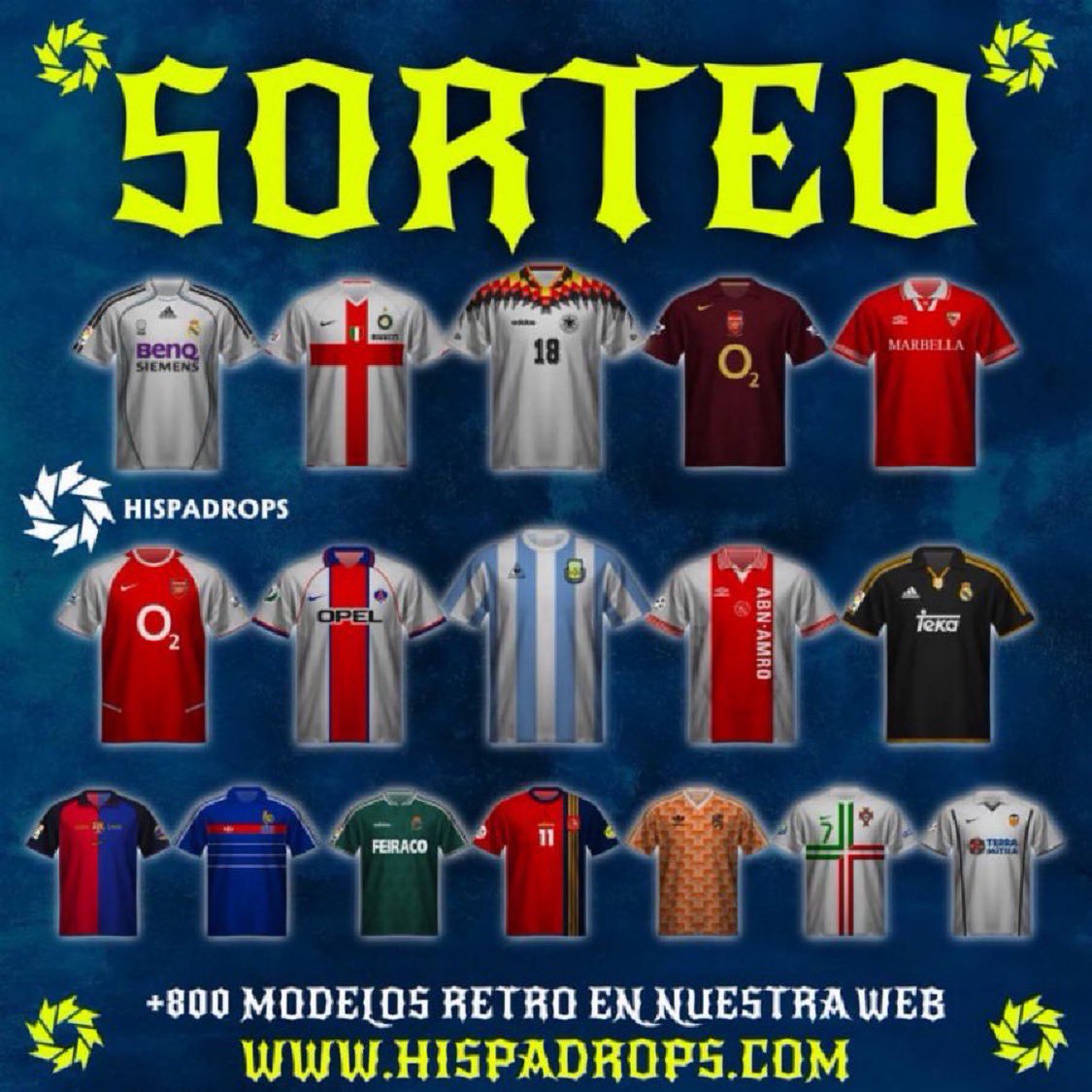🚨SORTEAZOOOOO 🚨

🔝Renovamos la colaboración esta temporada y para celebrarlo 🥳 

👕 Camiseta a elegir. Podéis echarle un vistazo al catálogo aquí: hispadrops.com/tienda/ols/pro…

🔁RT a este tweet
📌Seguir mi cuenta y a <a href="/Hispadrops/">Hispadrops Retro</a> 
✍️ Menciona a un amig@ 

🎁 Ganador día 10/7