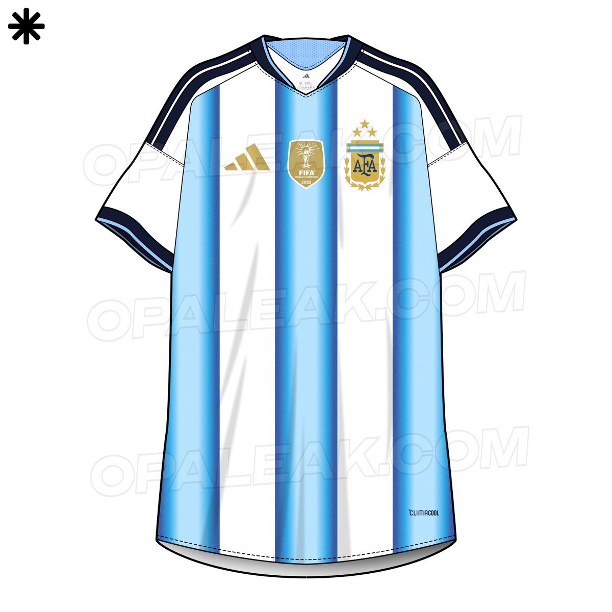 🚨 EXCLUSIVE | Argentina x adidas 2026 

🇦🇷 First look at the new home kit, featuring a gradient of blues worn in Argentina’s World Cup-winning years: ’78, ’86, and ’22.

This is Argentina’s first World Cup kit with THREE stars. ⭐️⭐️⭐️