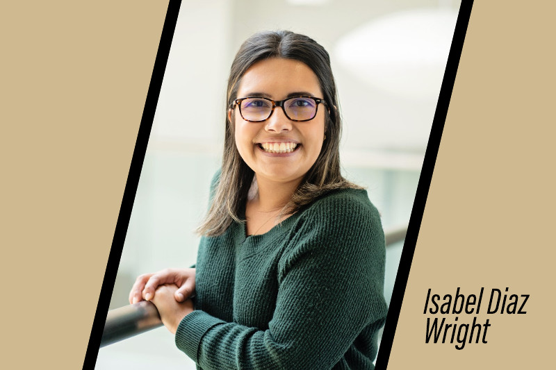 The Department of Public Health would like to recognize Isabel Wright, MPH, for participating in our Winter 2024 Hooding Ceremony. **See alt text for her favorite memories**