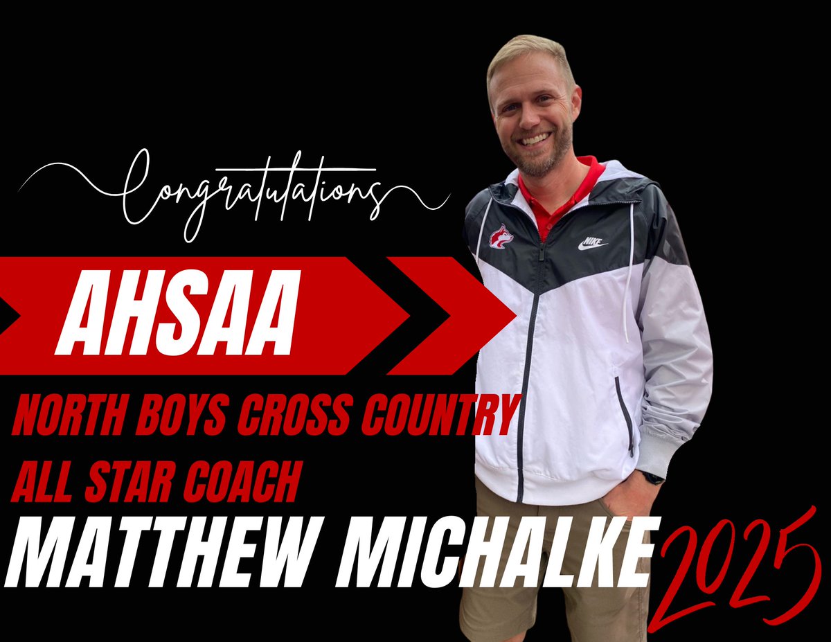 HewittAthletics's tweet image. Join us in congratulating Coach Michalke on being selected as an AHSAA North Boys Cross Country All-Star Coach for 2025! 📷
He’ll represent Hewitt-Trussville at the All-Star Games on Tuesday, July 22nd at 8:30 AM at Gateway Park, coaching some of the top talent in the state.