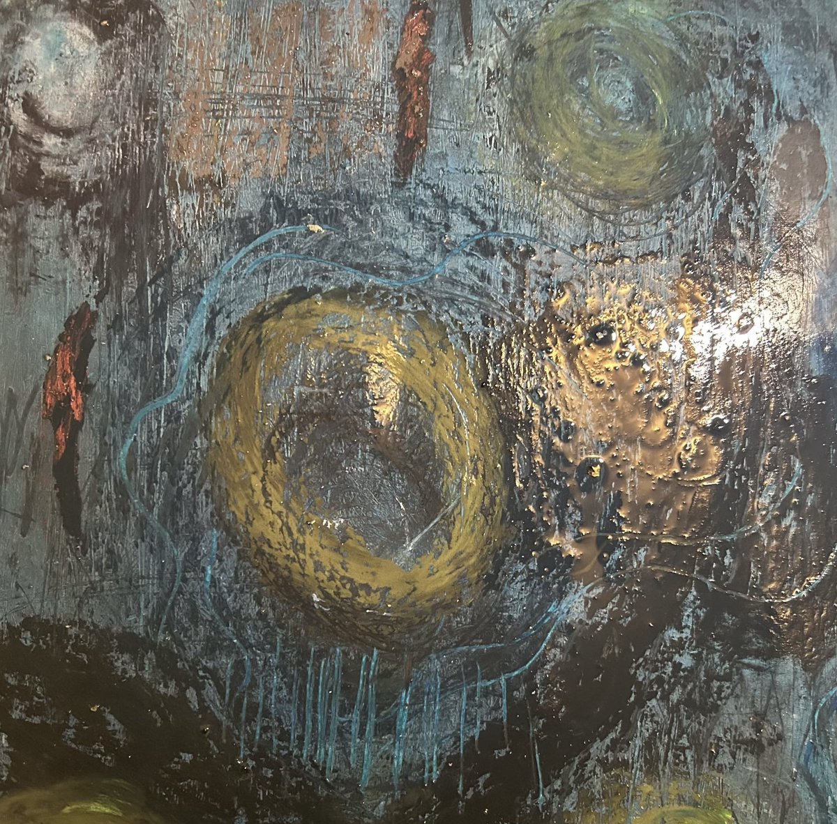 Invocation.
Oil Pastels, Paper, July 1, 2025.