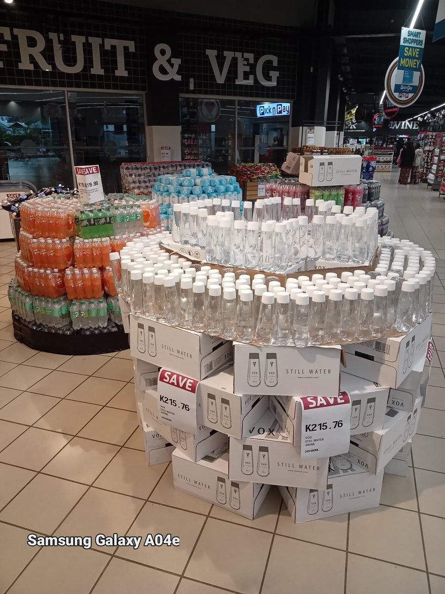 Walked into PnP CrossRoads and #Boom Vox water, I am in a happy place