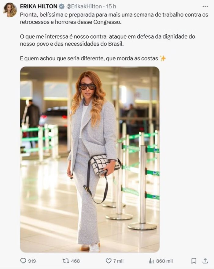 Toda trabalhada no orçamento público.