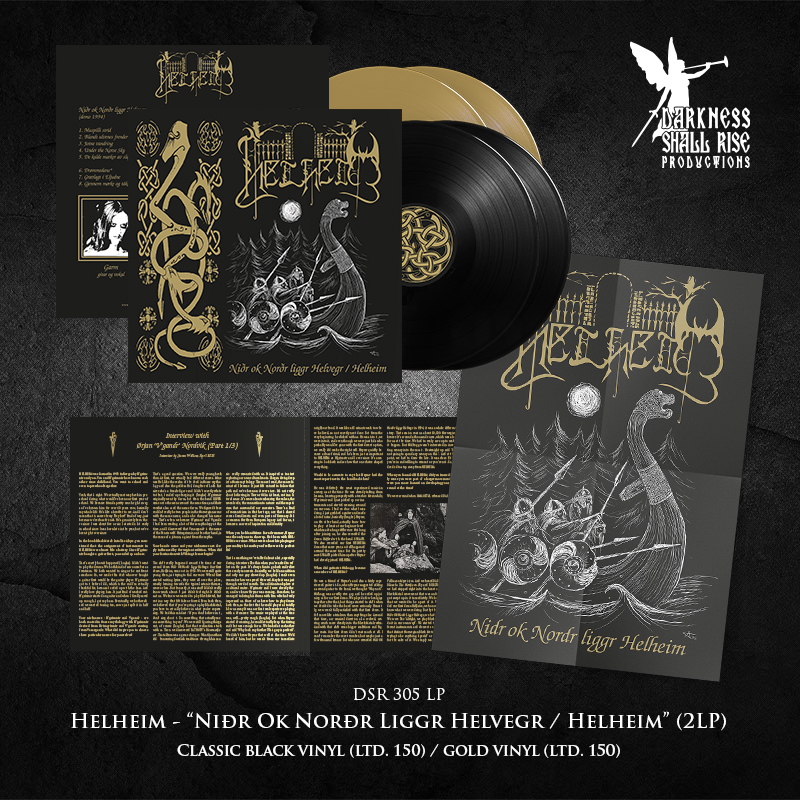 DSRProductionsX's tweet photo. !!! PRE-ORDER HAS STARTED !!!

Darkness Shall Rise Productions 2025
DSR303-305

Helheim (NOR)
DSR303 Jormundgand
DSR304 Av norrøn ætt
DSR305 Niðr ok Norðr liggr Helvegr / Helheim

Available as LPs in two colors with hugh 12" booklets and a A2 poster each, jewel-case CDs &amp; digital https://t.co/1069lzfwMG