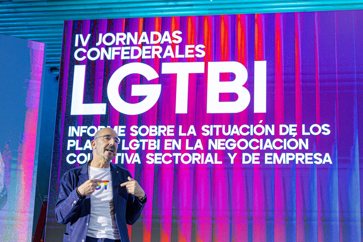 UGT (@ugt_comunica) on Twitter photo <a href="/UGTDiversa/">ACCIÓN LGTBI 🏳️🌈🏳️⚧️</a> <a href="/SG_UGT/">Pepe Álvarez</a> 🏳️🌈 🏳️⚧️ IV Jornadas Confederales #LGTBI
🤝INFORME SOBRE LA SITUACIÓN DE LOS PLANES LGTBI EN LA NEGOCIACIÓN COLECTIVA SECTORIAL Y DE EMPRESA
🗣️ Fernando Lujan (<a href="/flujandefrias/">Fernando Luján</a>), vicesecretario general de Política Sindical <a href="/UGTDiversa/">ACCIÓN LGTBI 🏳️🌈🏳️⚧️</a> <a href="/SG_UGT/">Pepe Álvarez</a> 🏳️🌈 🏳️⚧️ IV Jornadas Confederales #LGTBI
🤝INFORME SOBRE LA SITUACIÓN DE LOS PLANES LGTBI EN LA NEGOCIACIÓN COLECTIVA SECTORIAL Y DE EMPRESA
🗣️ Fernando Lujan (<a href="/flujandefrias/">Fernando Luján</a>), vicesecretario general de Política Sindical