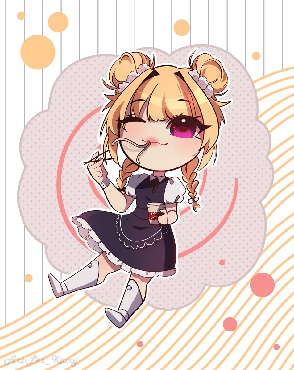 Romeo18VT's tweet image. Feliz miércoles!!! seguimos con el estilo cafe maid de mis buenas panitas vtubers, esta vez a una encantadora amiga, una maruchan que cobro vida alias @marufideos nuestra especialista en fideos 🫂🍜🍥
#FideosArt #VTuberUprising #VtuberES #CafeMaid
🎨: @Lee_Kairy
