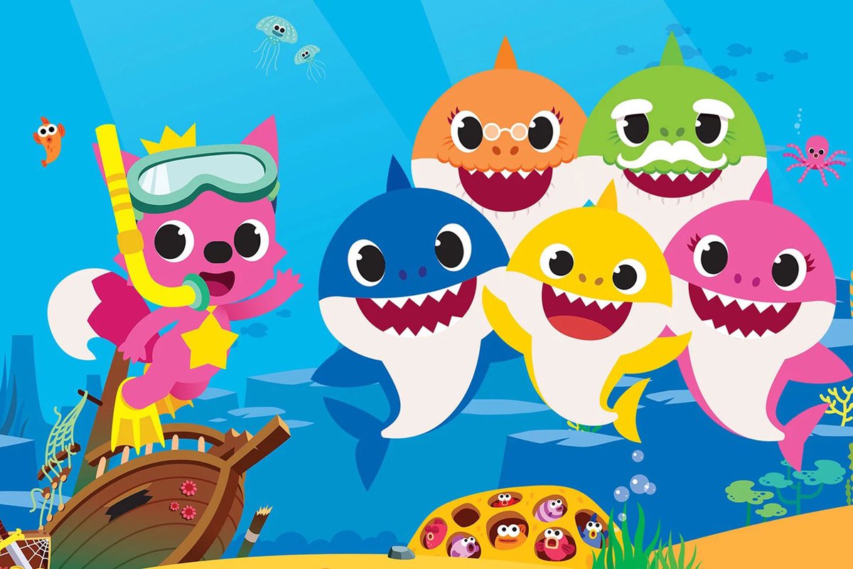‘Baby Shark’ by Pinkfong ranks at #351 on Apple Music’s most streamed songs of all time.
