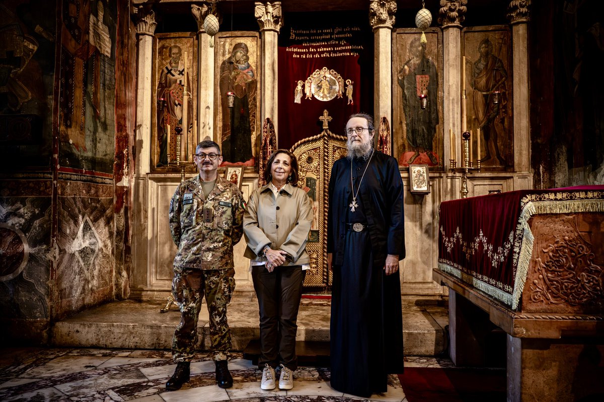 DecaniMonastery's tweet image. Italian Undersecretary of Defense Visits Visoki #Dečani #Monastery
Today, Senator Isabella Rauti, Italian Undersecretary of State for Defense, visited Visoki Dečani #Monastery in #Kosovo, where she was welcomed by Abbot Father Sava Janjić. Senator Rauti, who is also a respected…
